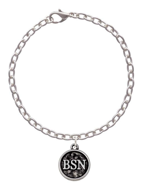 Nurse Caduceus Seal - BSN Charm Bracelet