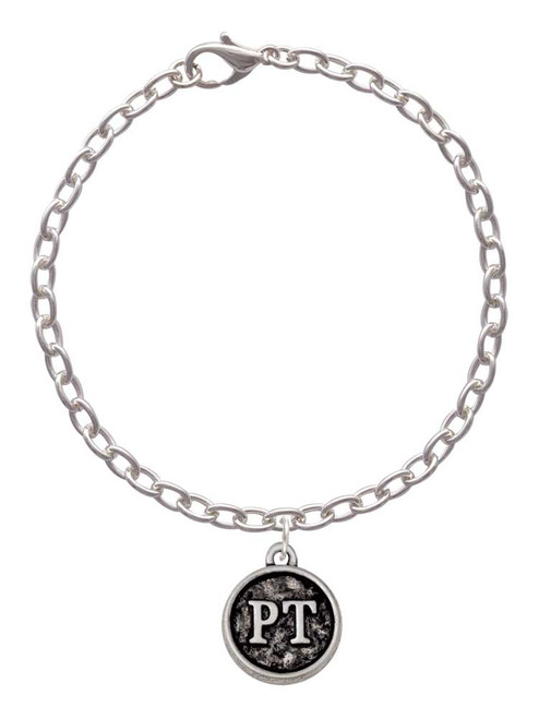 Physical Therapist Caduceus Seal - PT Charm Bracelet