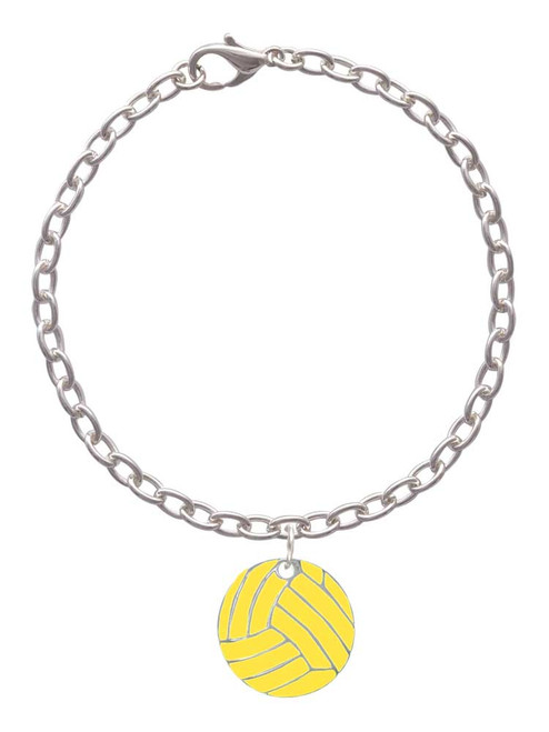3/4'' Enamel Water Polo Ball Charm Bracelet