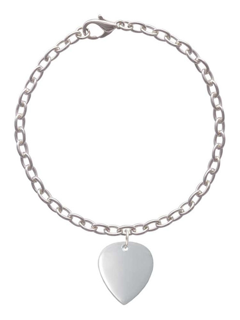 Large Guitar Pick Charm Bracelet