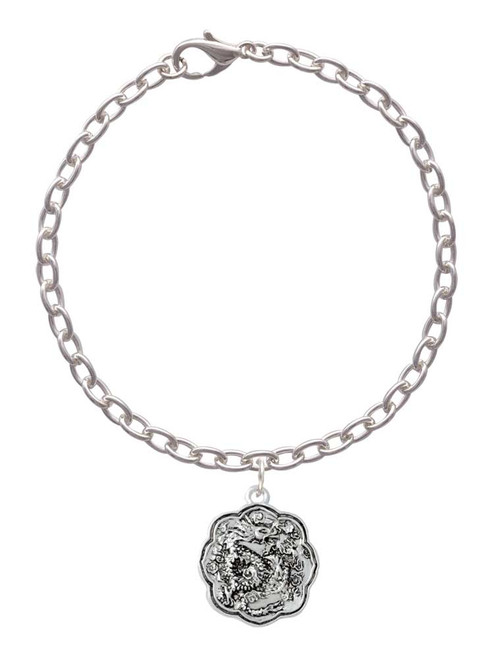 Dragon and Phoenix Medallion Charm Bracelet
