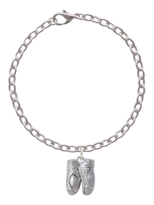 Large Ballet Slippers Charm Bracelet