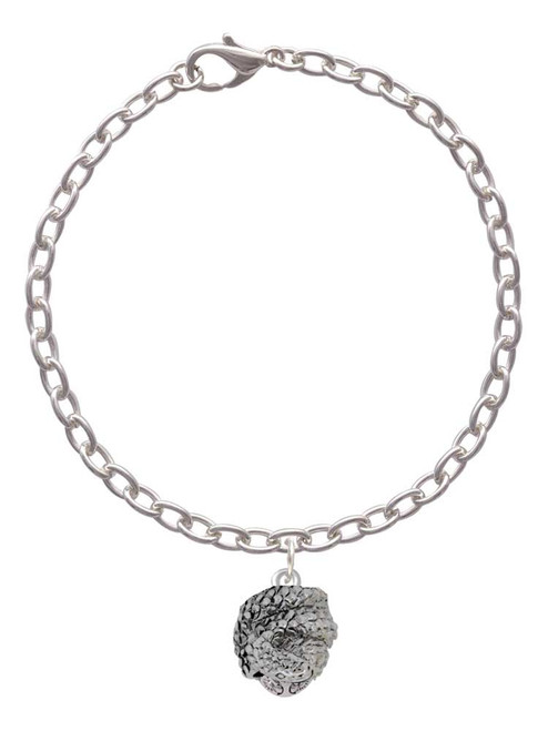 Snake Wrapped Around Spinner Charm Bracelet