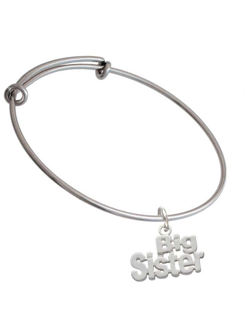 Big Sister Charm Bangle Bracelet