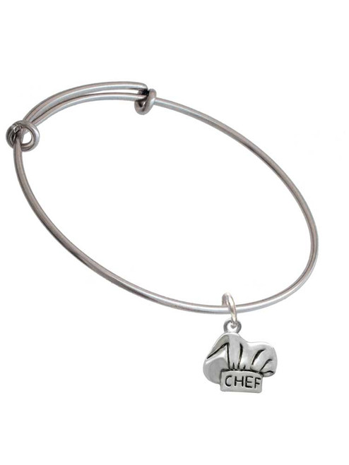 Chef Hat Charm Bangle Bracelet