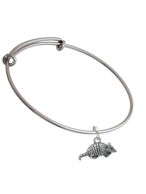Small Armadillo Charm Bangle Bracelet