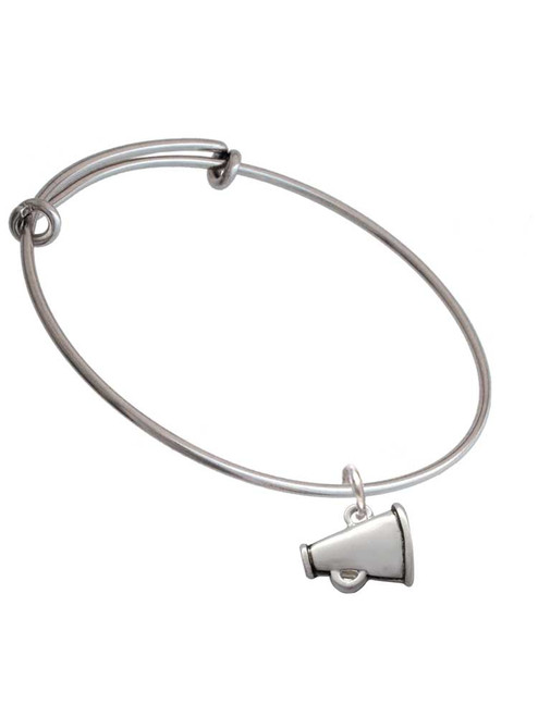 Small Megaphone Charm Bangle Bracelet