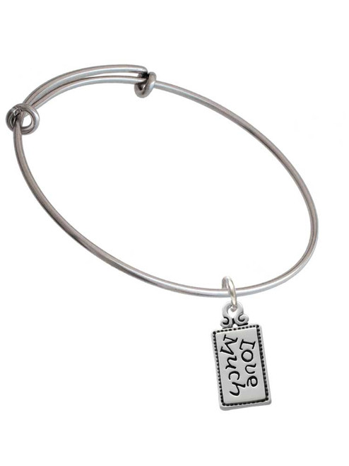 Love Much Charm Bangle Bracelet