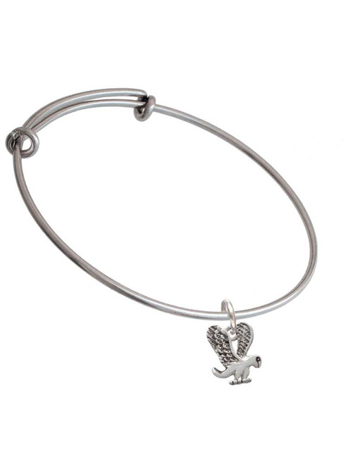 Small Eagle - Mascot Charm Bangle Bracelet