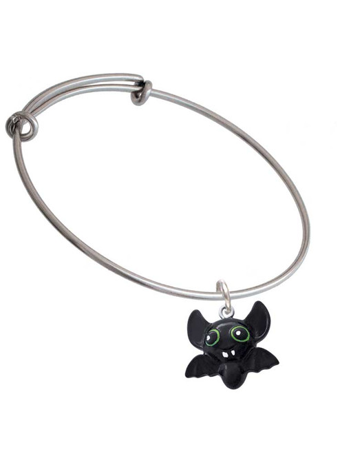 Resin Bat Buddy Charm Bangle Bracelet