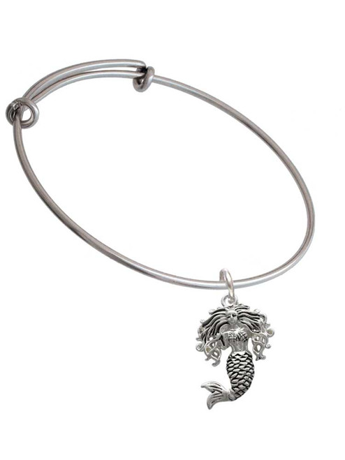 Mermaid Charm Bangle Bracelet