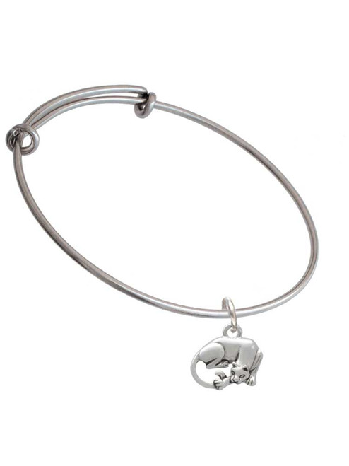 Panther Charm Bangle Bracelet