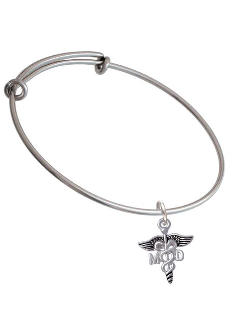 Caduceus - MD Charm Bangle Bracelet