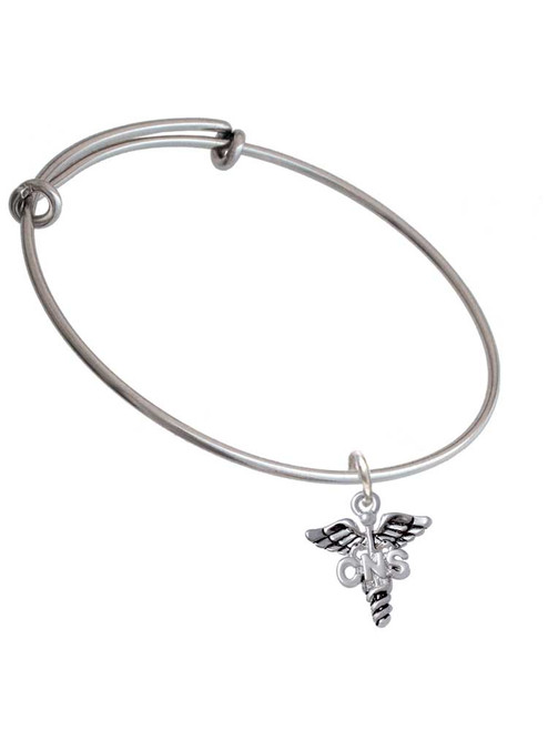 Caduceus - CNS Charm Bangle Bracelet
