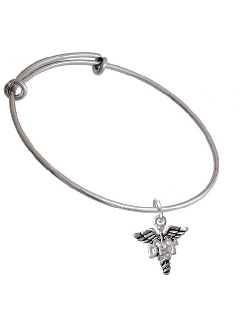 Caduceus - DPT Charm Bangle Bracelet