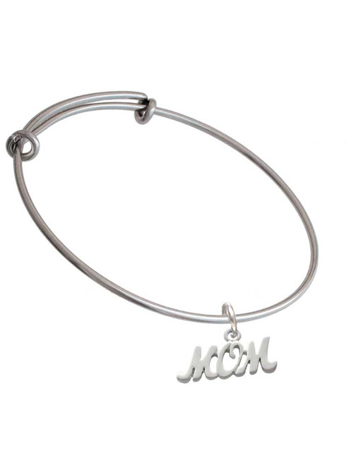 Mom Charm Bangle Bracelet