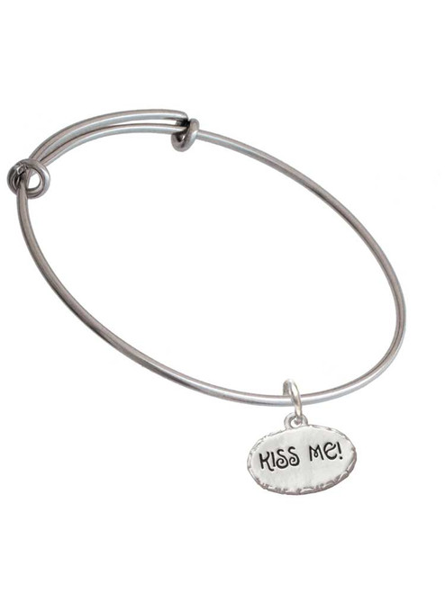 Kiss Me ''I'm Magically Delicious'' Charm Bangle Bracelet