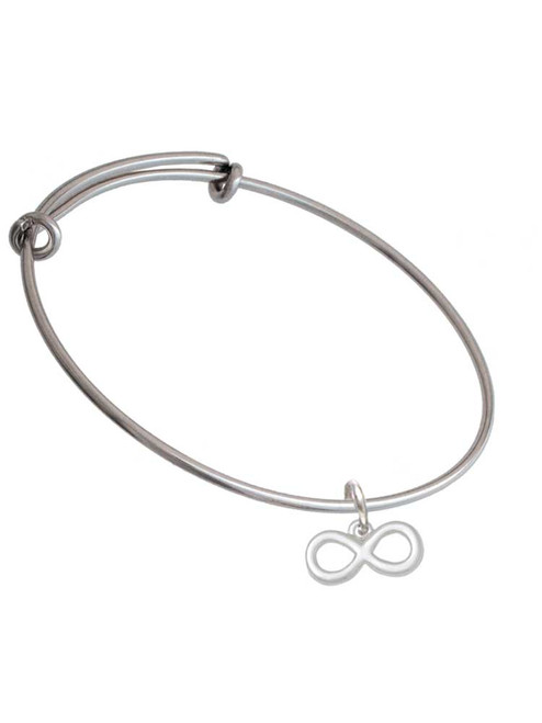 Medium Infinity Sign Charm Bangle Bracelet