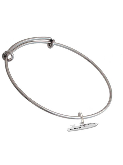 Cruise Liner Charm Bangle Bracelet