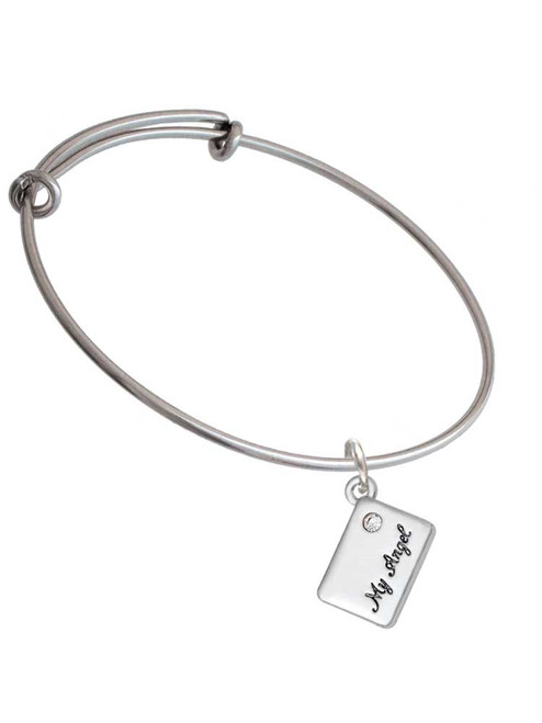 My Angel Envelope Charm Bangle Bracelet