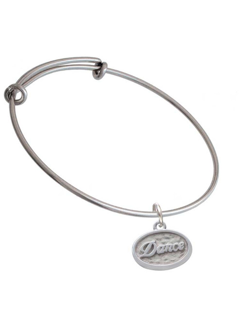 Dance - Oval Seal Charm Bangle Bracelet