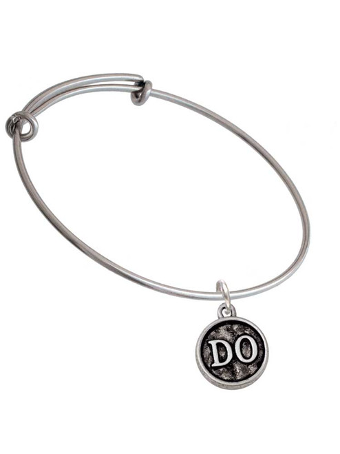 Doctor Caduceus Seal - DO Charm Bangle Bracelet