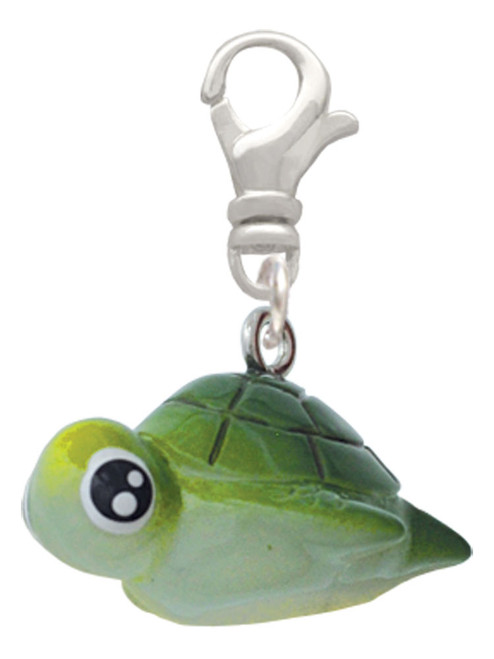 Resin Sea Turtle Clip On Charm