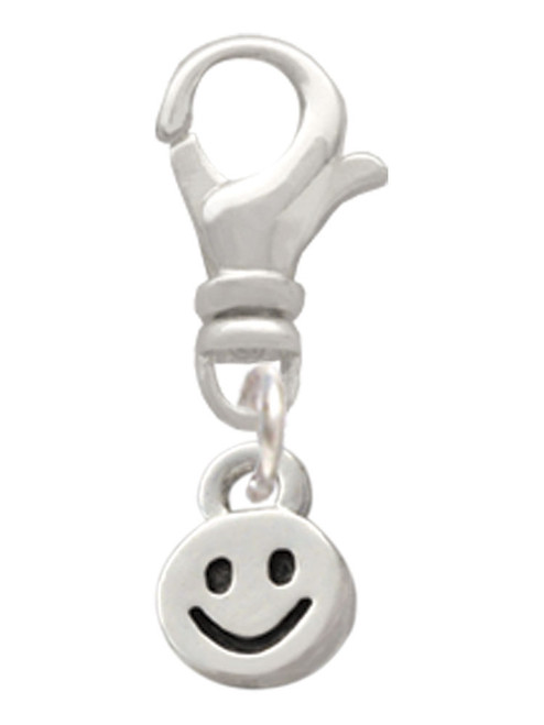 Mini Smiley Face Clip On Charm
