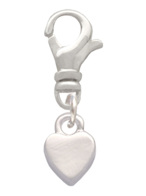 Mini Smooth Heart Clip On Charm