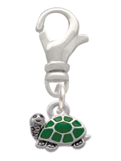 Mini Green Turtle - Side Clip On Charm