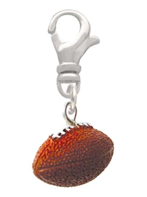 Resin Football Clip On Charm