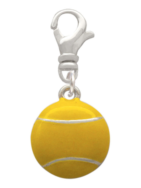 Large Tennis Ball Clip On Charm