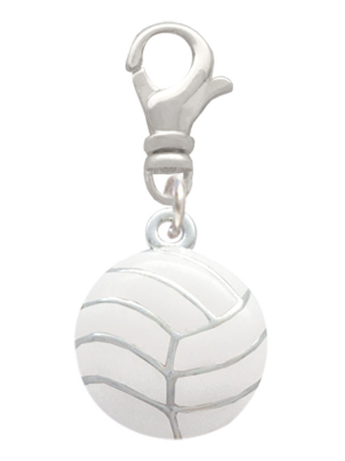 Large Volleyball Clip On Charm