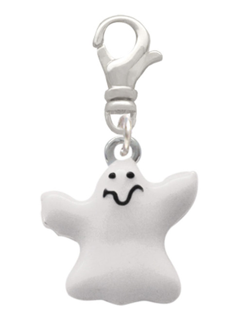 White Ghost Clip On Charm