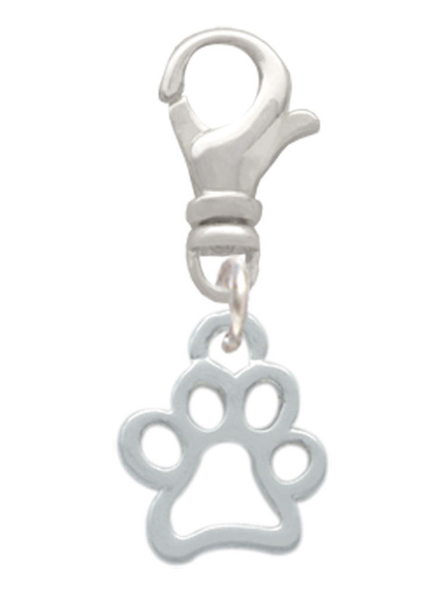 Small Open Paw Clip On Charm