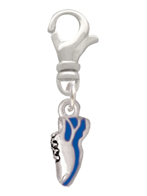 Mini Royal Blue Running Shoe Clip On Charm