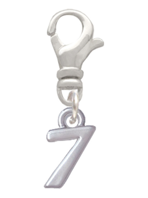Small Number - 7 - Clip On Charm