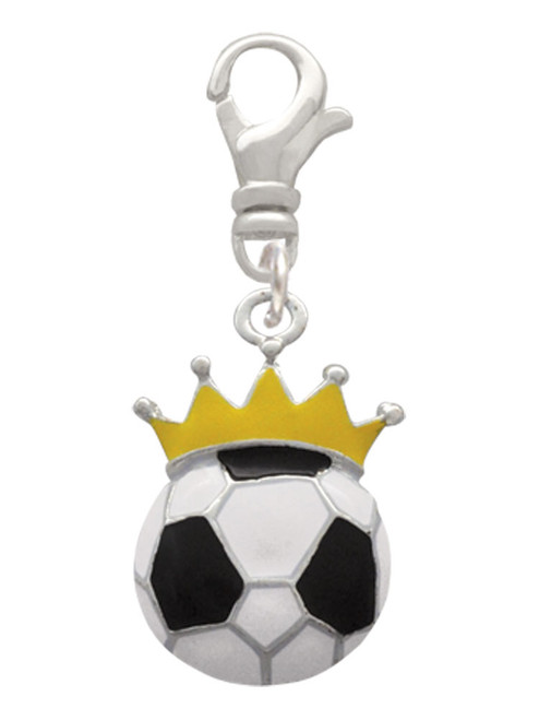 Soccer ball - Crown Clip On Charm