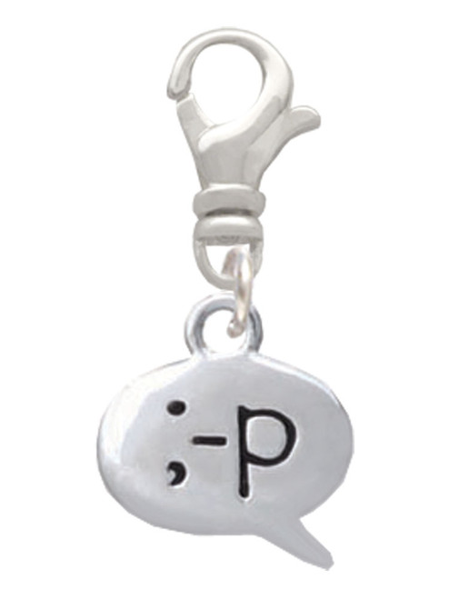Emoticon :-P - Cheeky - Clip On Charm