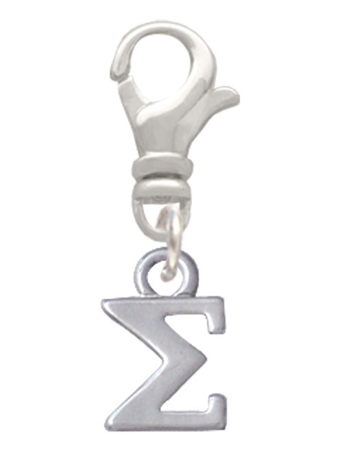 Small Greek Letter - Sigma - Clip On Charm