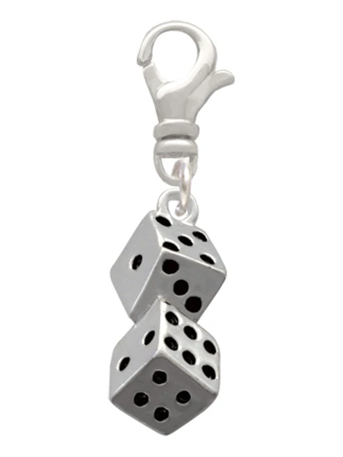 Pair of Dice Clip On Charm