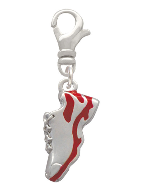 Red Running Shoe Clip On Charm