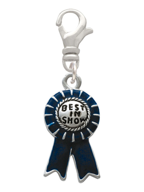 Best in Show Blue Ribbon Clip On Charm