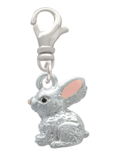3-D Bunny Clip On Charm