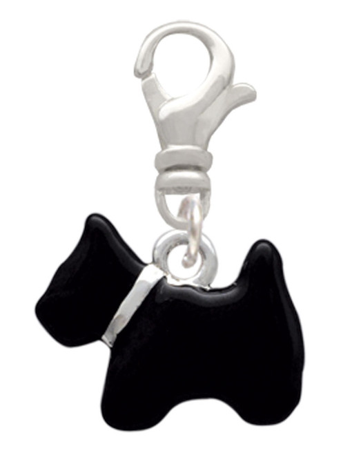 Black Scottie Dog Clip On Charm
