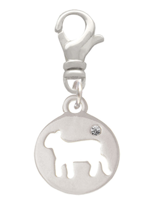 Lamb Silhouette Clip On Charm