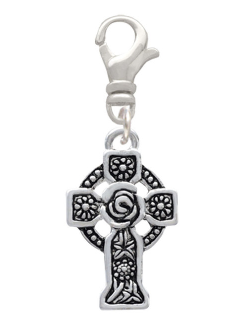 Large Celtic Cross Clip On Charm