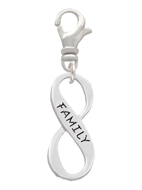 Family Infinity Sign Clip On Charm