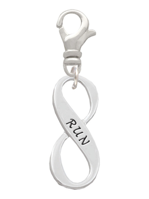 Run Infinity Sign Clip On Charm