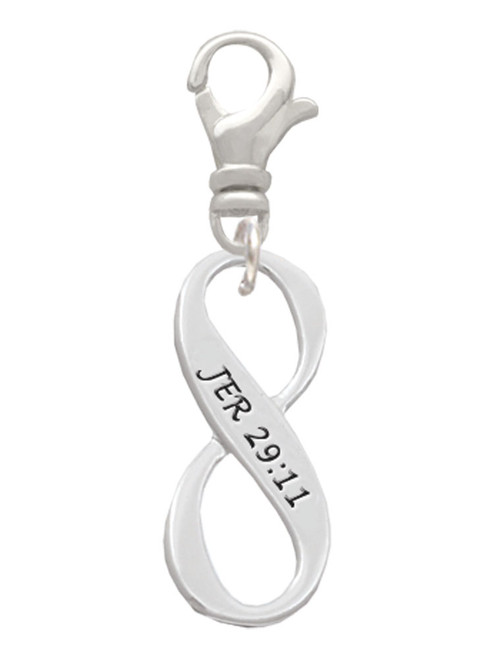 Jeremiah 29:11 Infinity Sign Clip On Charm